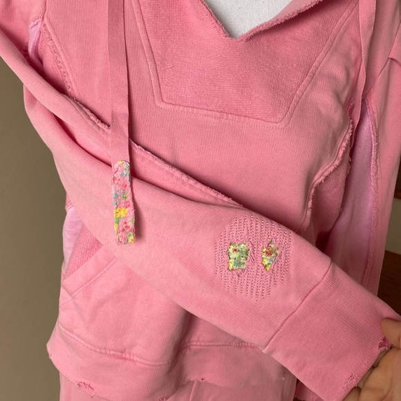Love Shack Fancy Alouette Hoodie & Mirabella Jogger Pants Lounge Suit Size XS - Picture 15 of 17